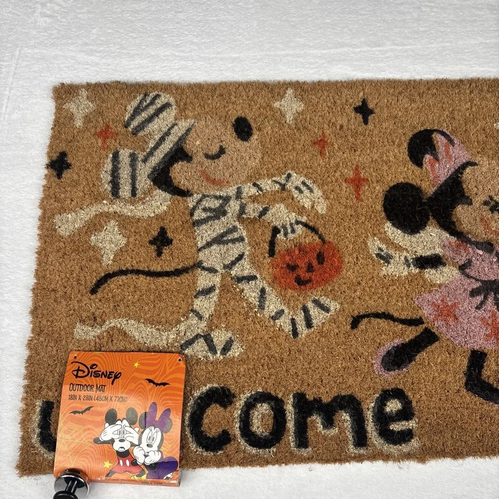 RARE! BRAND NEW Disney Mickey Mouse Mummy Halloween Door Mat 18x30 Outdoor Rug